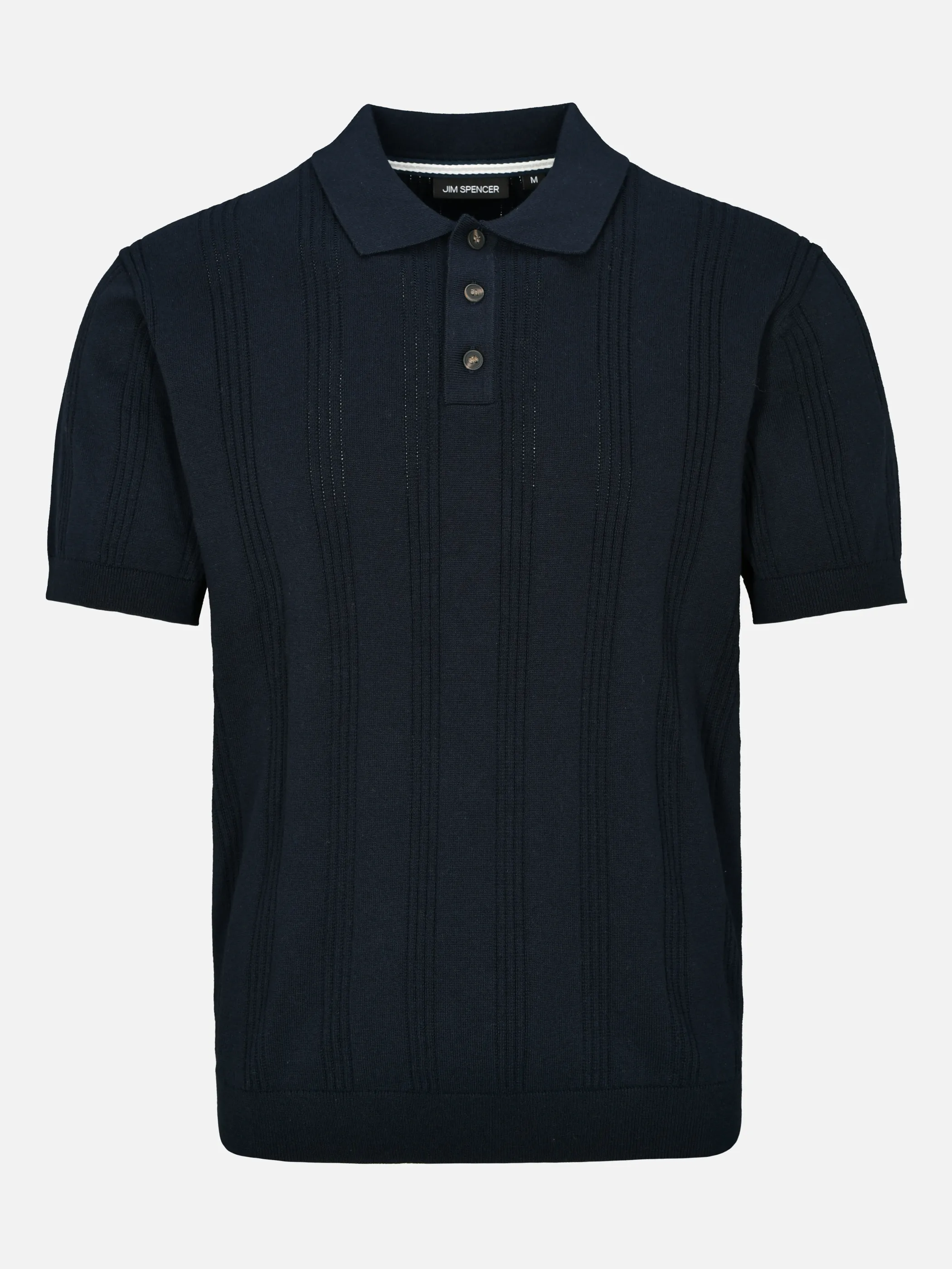 Jim Spencer He. Strickpolo 1/2 Arm Blau 925117 650 1